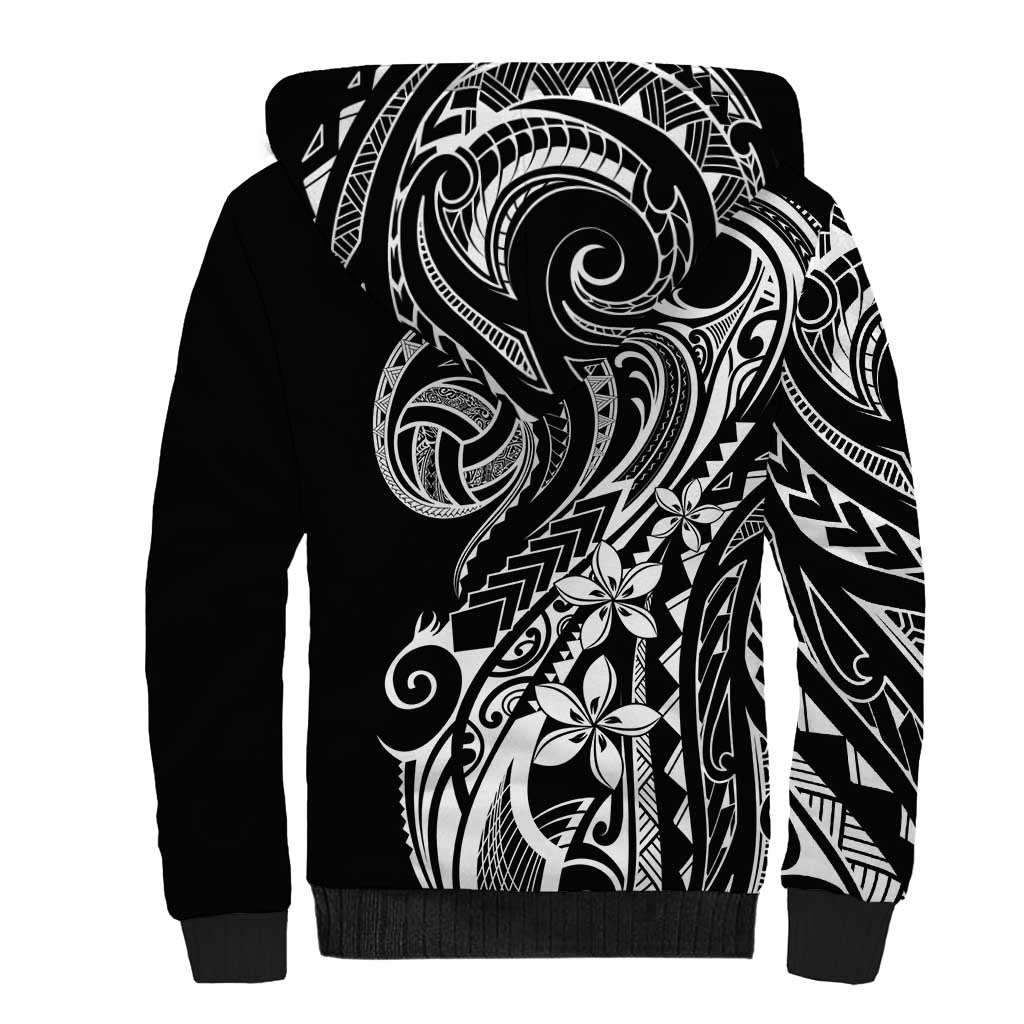 Polynesia Beach Volleyball Personalized Sherpa Hoodie Basic