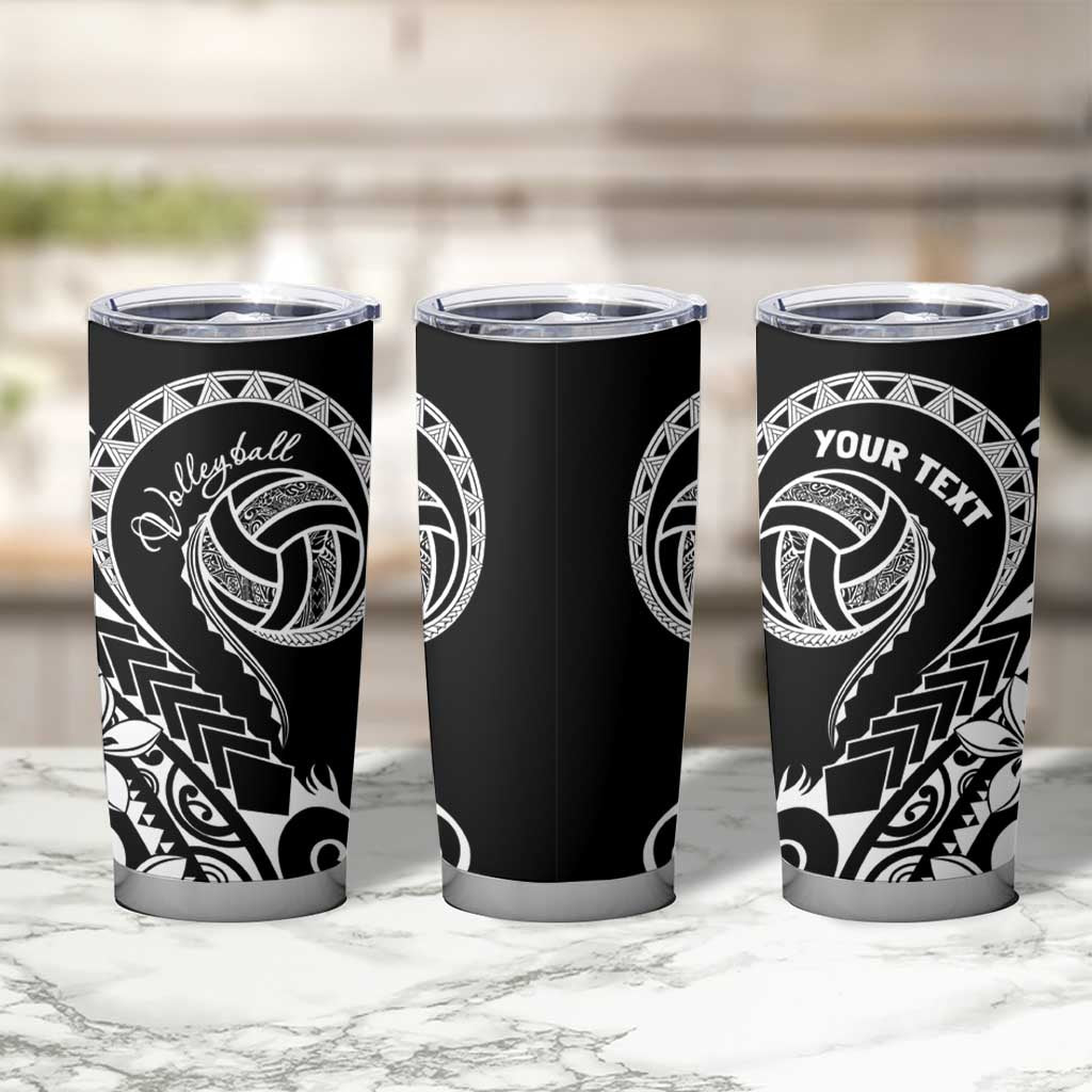 Polynesia Beach Volleyball Personalized Tumbler Cup Basic