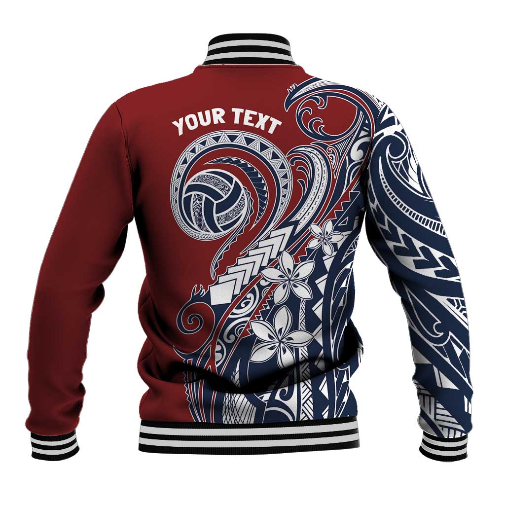 Polynesia Beach Volleyball Personalized Baseball Jacket Special