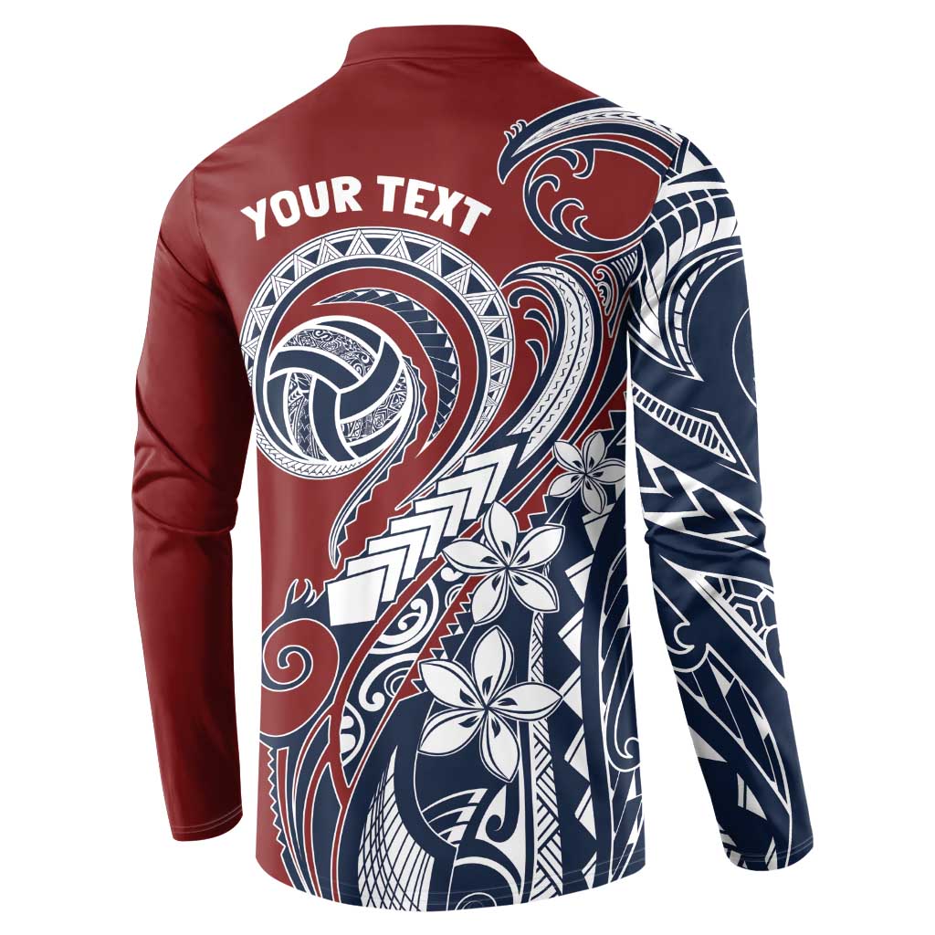 Polynesia Beach Volleyball Personalized Button Sweatshirt Special