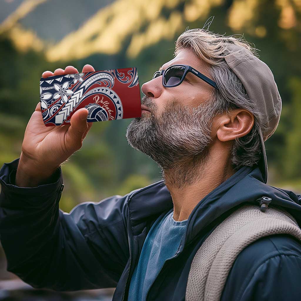 Polynesia Beach Volleyball Personalized 4 in 1 Can Cooler Tumbler Special