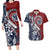 Polynesia Beach Volleyball Personalized Couples Matching Long Sleeve Bodycon Dress and Hawaiian Shirt Special