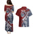 Polynesia Beach Volleyball Personalized Couples Matching Puletasi and Hawaiian Shirt Special