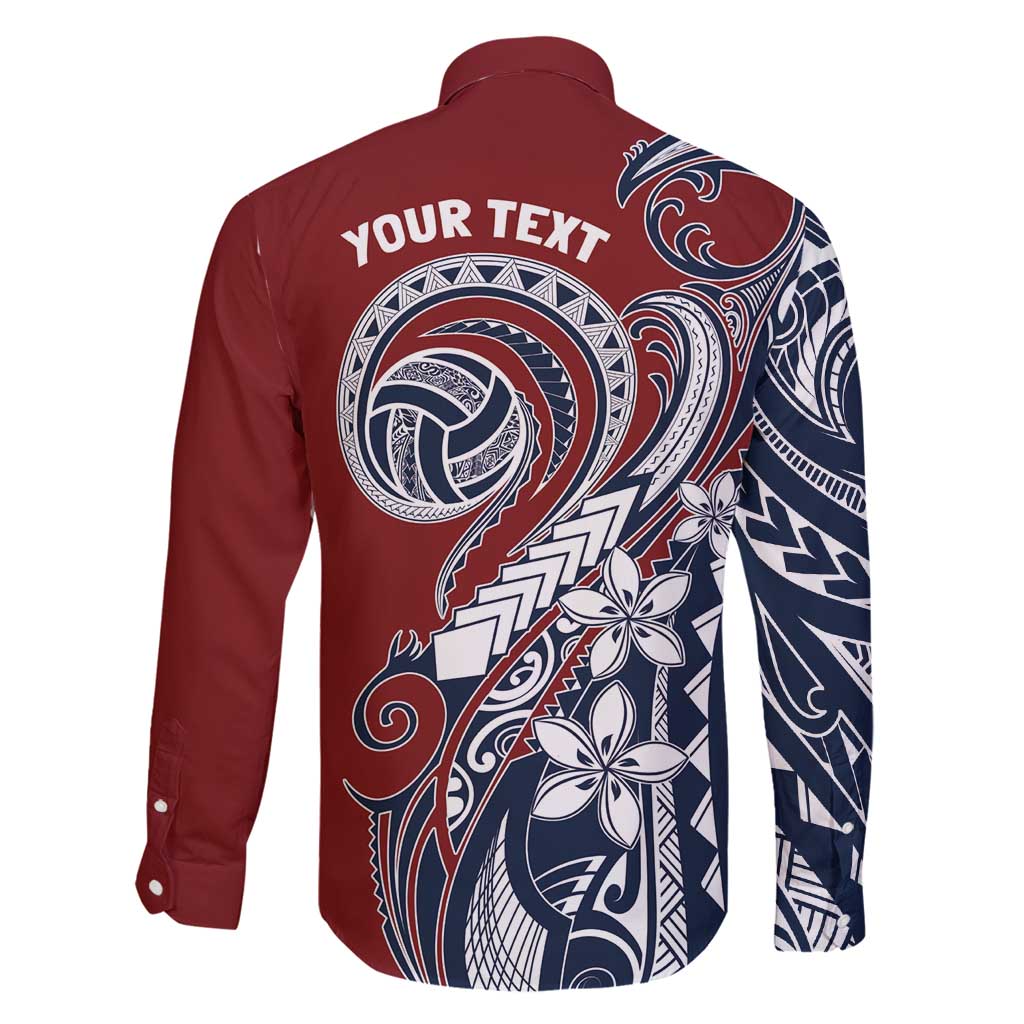 Polynesia Beach Volleyball Personalized Family Matching Long Sleeve Bodycon Dress and Hawaiian Shirt Special