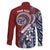 Polynesia Beach Volleyball Personalized Family Matching Off The Shoulder Long Sleeve Dress and Hawaiian Shirt Special
