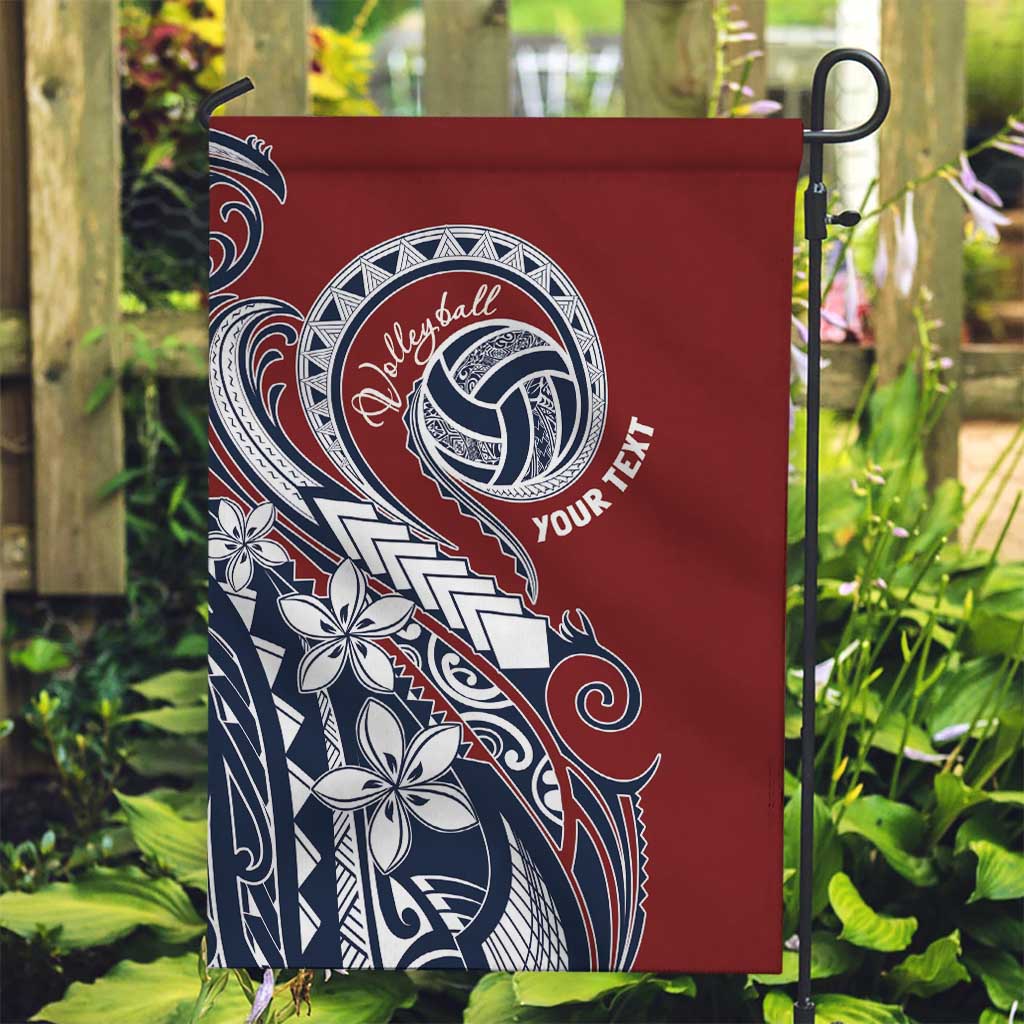 Polynesia Beach Volleyball Personalized Garden Flag Special