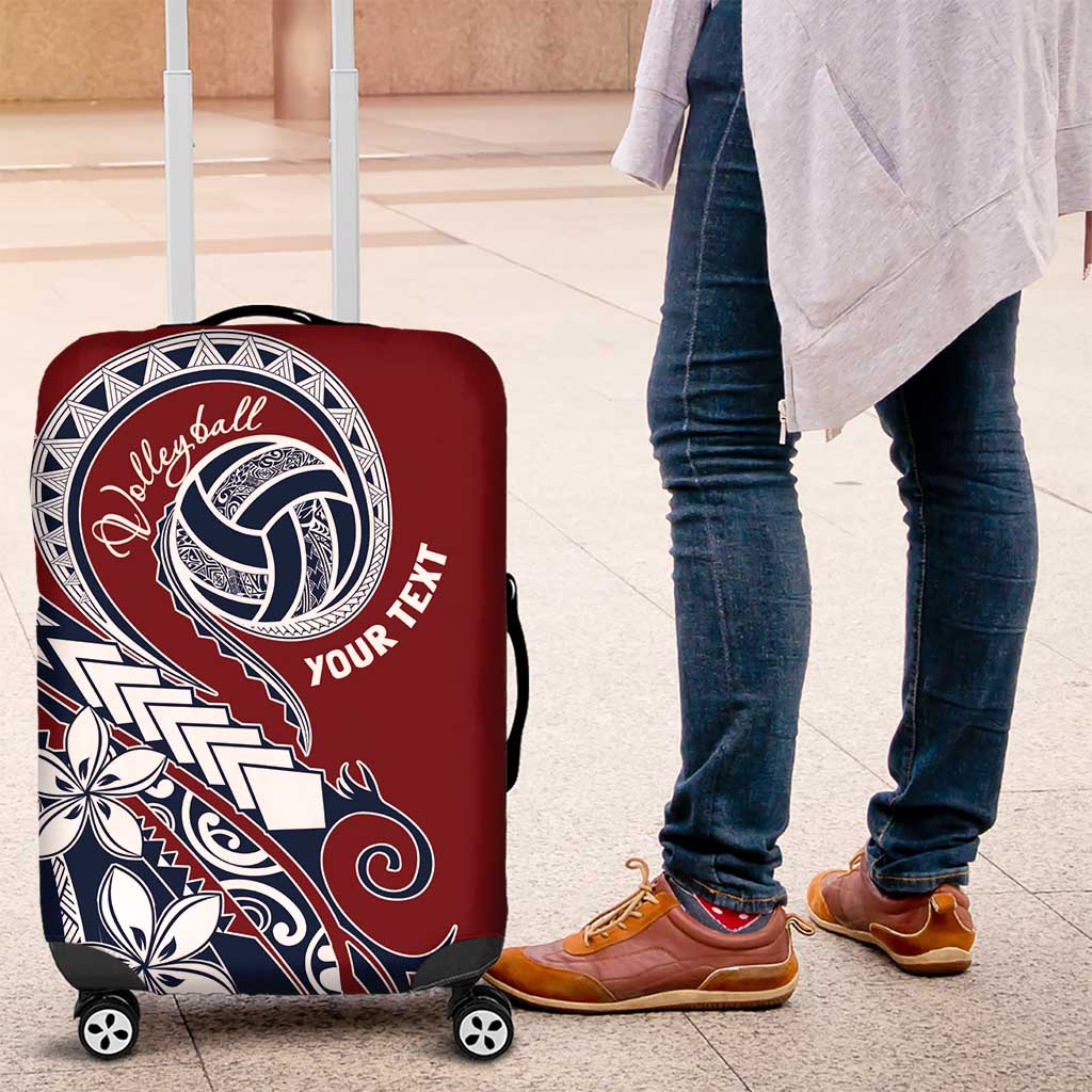 Polynesia Beach Volleyball Personalized Luggage Cover Special LT7 Red Blue - Polynesian Pride