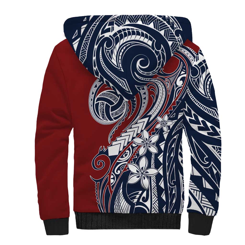 Polynesia Beach Volleyball Personalized Sherpa Hoodie Special