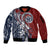 Polynesia Beach Volleyball Personalized Sleeve Zip Bomber Jacket Special