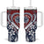 Polynesia Beach Volleyball Personalized Tumbler With Handle Special