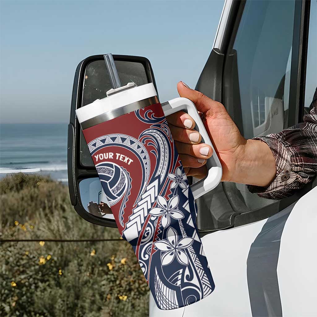 Polynesia Beach Volleyball Personalized Tumbler With Handle Special