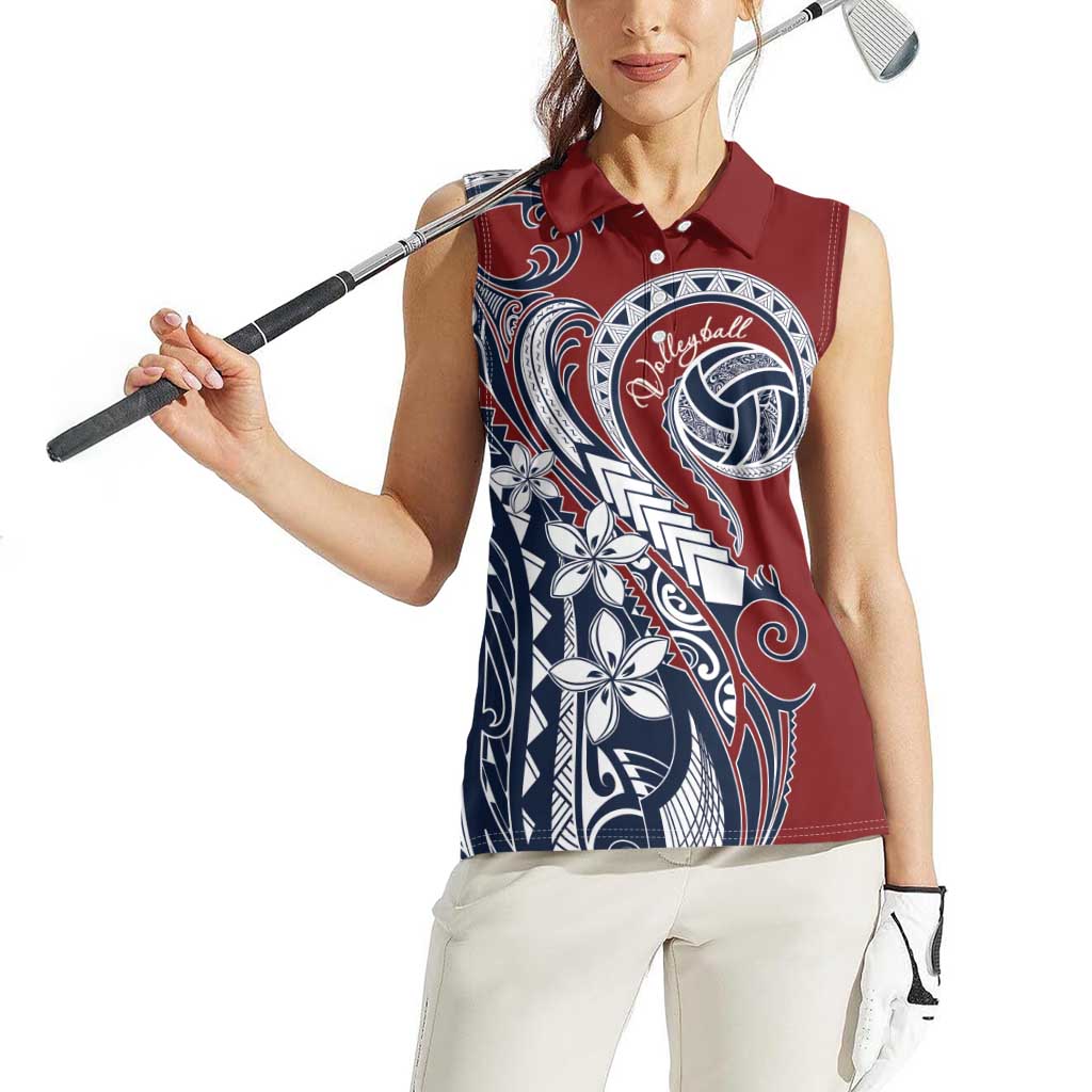 Polynesia Beach Volleyball Personalized Women Sleeveless Polo Shirt Special