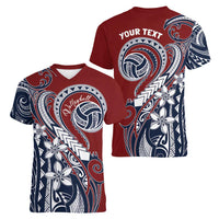 Polynesia Beach Volleyball Personalized Women V-Neck T-Shirt Special