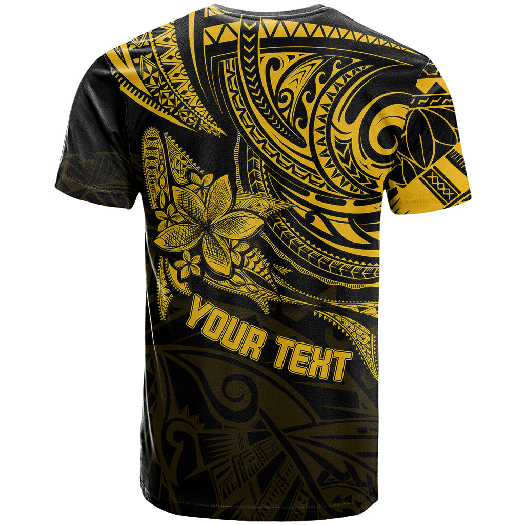 Custom Fathers Day Polynesian T Shirt Best Dad Ever Gold LT7 - Polynesian Pride