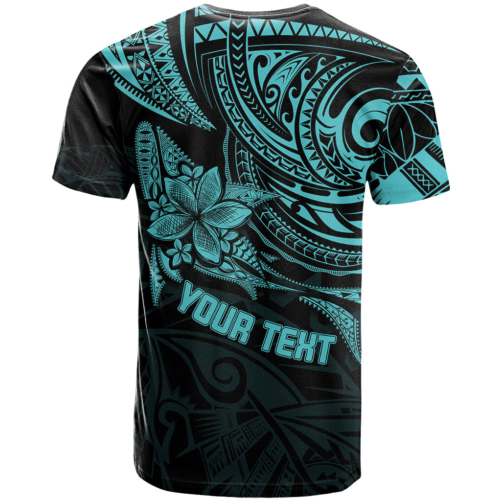 Custom Fathers Day Polynesian T Shirt Best Dad Ever Turquoise LT7 - Polynesian Pride