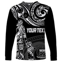 Personalised Father's Day Samoa Long Sleeve Shirt Polynesian Dad & Kid LT7 - Polynesian Pride