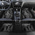 Polynesia Plumeria Lei Car Mats Black Curves Motif