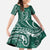 Polynesia Plumeria Lei Family Matching Summer Maxi Dress and Hawaiian Shirt Sage Green Curves Motif