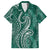 Polynesia Plumeria Lei Family Matching Summer Maxi Dress and Hawaiian Shirt Sage Green Curves Motif