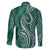 Polynesia Plumeria Lei Family Matching Summer Maxi Dress and Hawaiian Shirt Sage Green Curves Motif