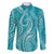 Polynesia Plumeria Lei Family Matching Summer Maxi Dress and Hawaiian Shirt Teal Curves Motif