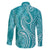 Polynesia Plumeria Lei Family Matching Summer Maxi Dress and Hawaiian Shirt Teal Curves Motif