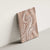 Polynesia Plumeria Lei Canvas Wall Art Beige Curves Motif