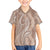 Polynesia Plumeria Lei Kid Hawaiian Shirt Beige Curves Motif