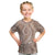 Polynesia Plumeria Lei Kid T Shirt Beige Curves Motif