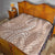 Polynesia Plumeria Lei Quilt Beige Curves Motif