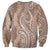 Polynesia Plumeria Lei Sweatshirt Beige Curves Motif