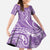 Polynesia Plumeria Lei Family Matching Off The Shoulder Long Sleeve Dress and Hawaiian Shirt Periwinkle Curves Motif