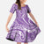 Polynesia Plumeria Lei Family Matching Summer Maxi Dress and Hawaiian Shirt Periwinkle Curves Motif