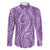 Polynesia Plumeria Lei Family Matching Summer Maxi Dress and Hawaiian Shirt Periwinkle Curves Motif