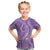 Polynesia Plumeria Lei Kid T Shirt Periwinkle Curves Motif