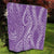 Polynesia Plumeria Lei Quilt Periwinkle Curves Motif