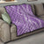 Polynesia Plumeria Lei Quilt Periwinkle Curves Motif