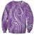 Polynesia Plumeria Lei Sweatshirt Periwinkle Curves Motif