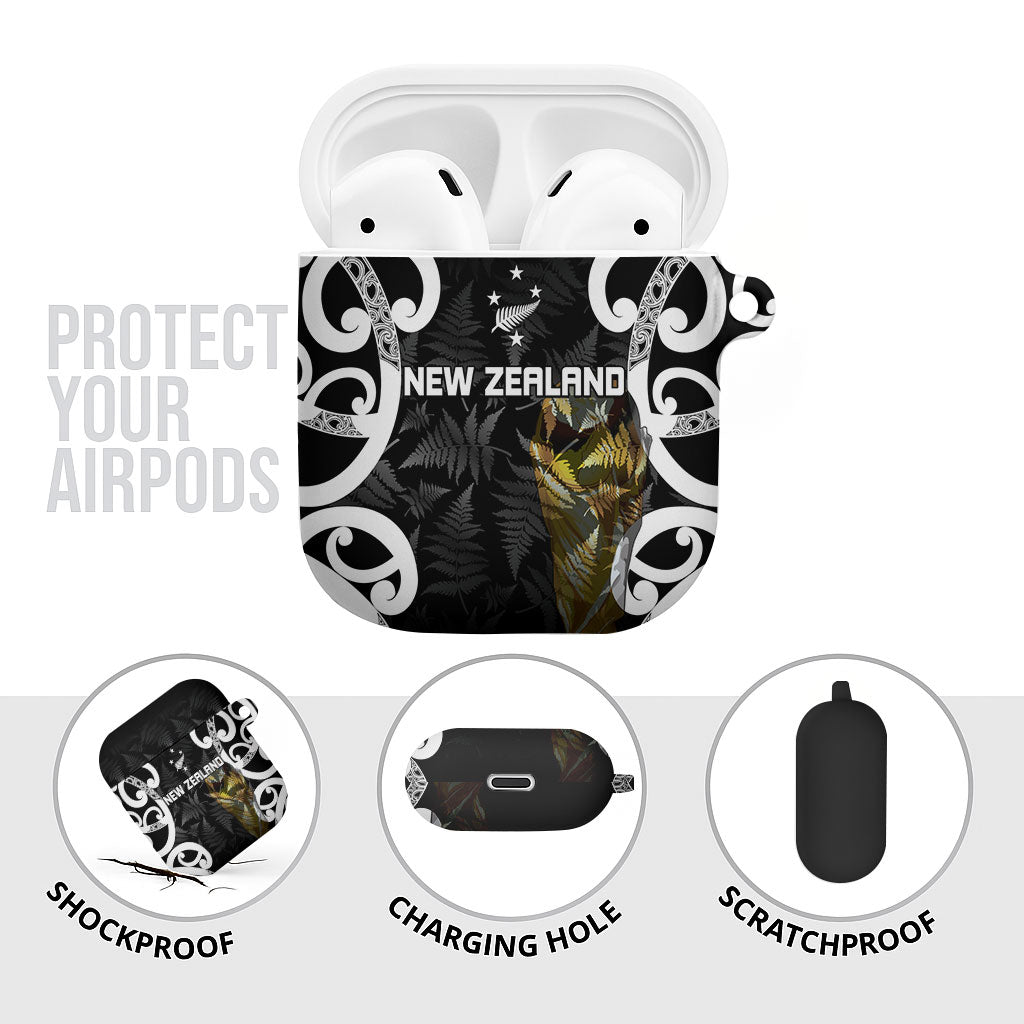 New Zealand WC2026 Black AirPods Case Silver Fern