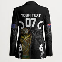 New Zealand WC2026 Custom Black Blazer Silver Fern