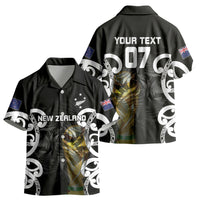 New Zealand WC2026 Custom Black Kid Hawaiian Shirt Silver Fern LT7 - Polynesian Pride