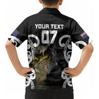 New Zealand WC2026 Custom Black Kid Hawaiian Shirt Silver Fern LT7 - Polynesian Pride