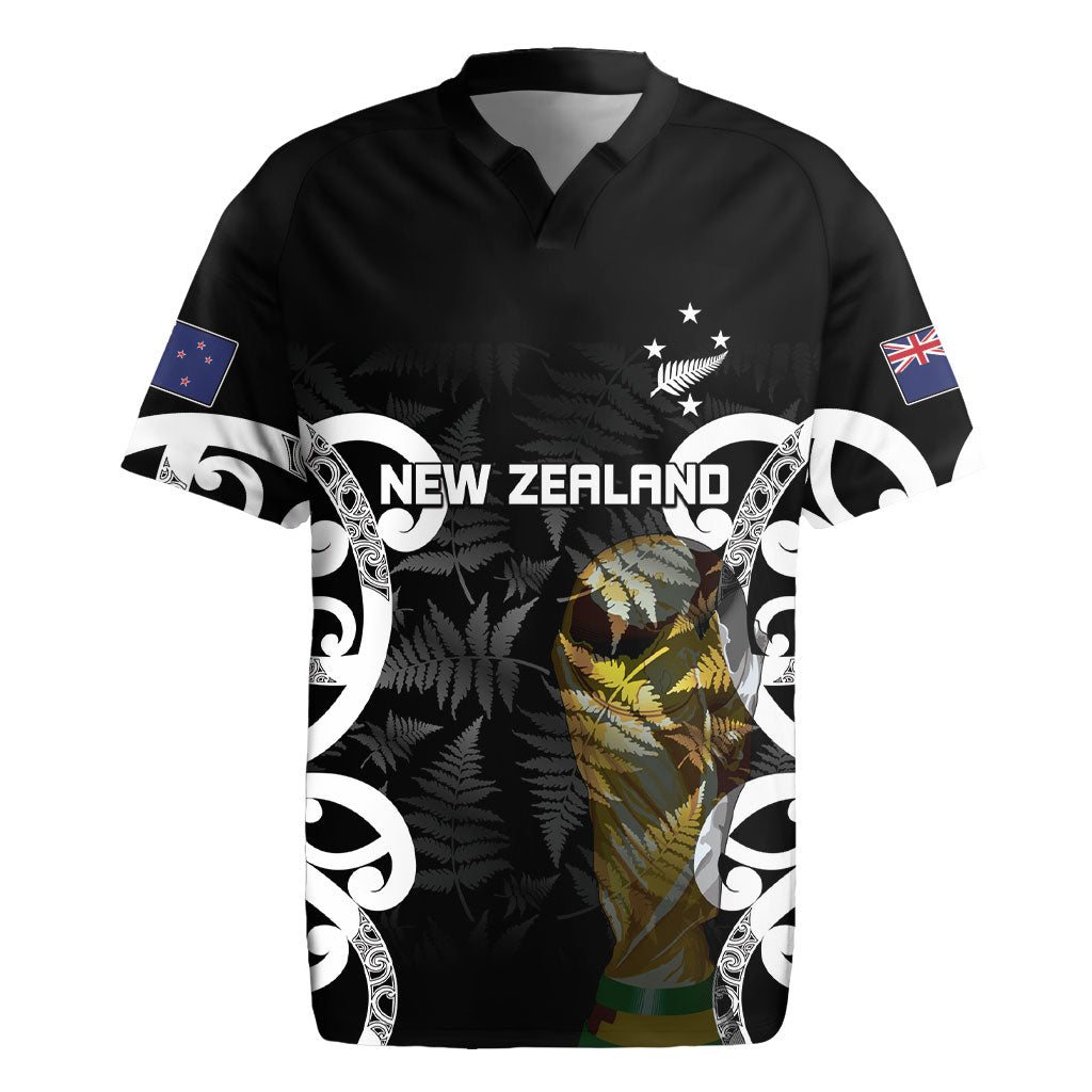 New Zealand WC2026 Custom Black Rugby Jersey Silver Fern