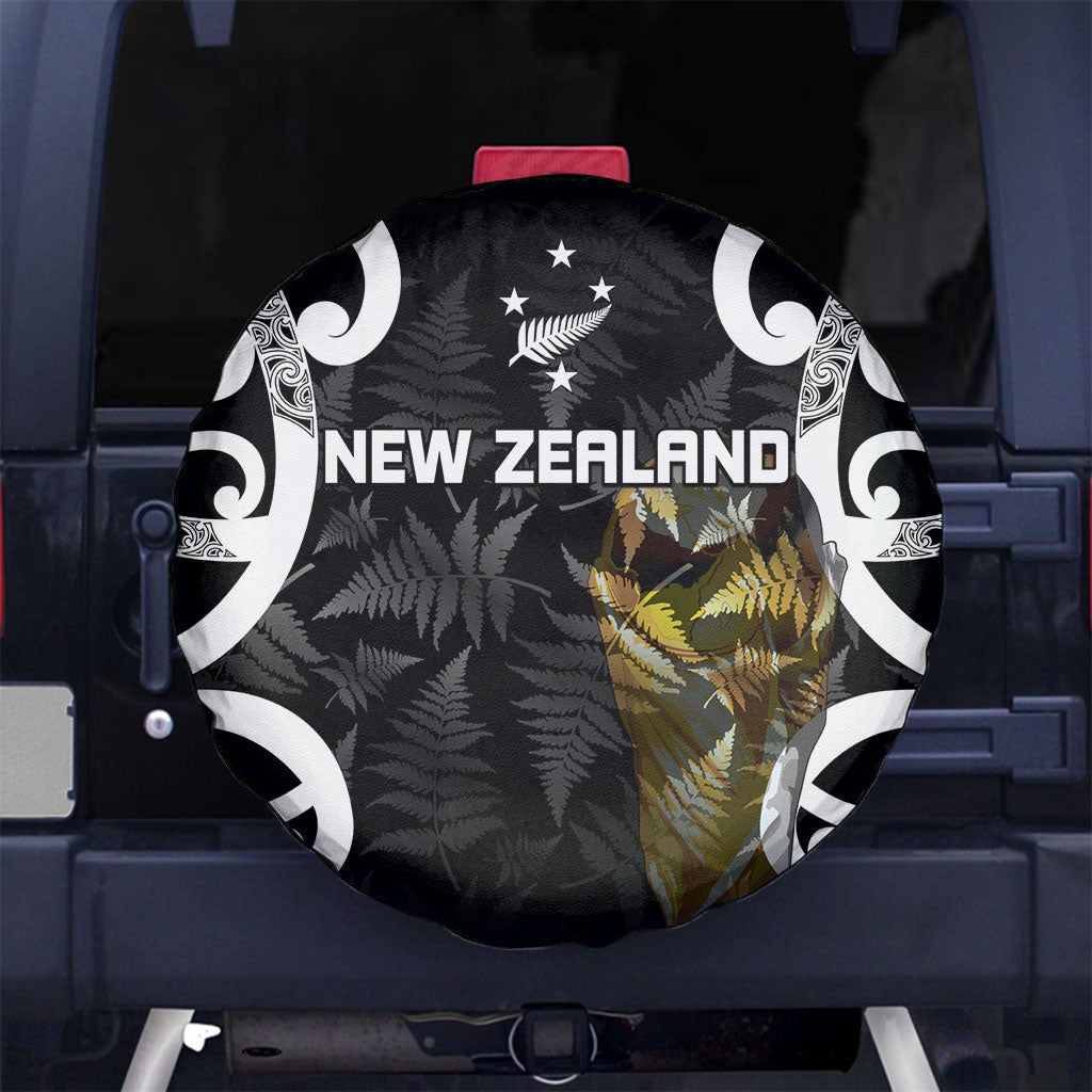New Zealand WC2026 Black Spare Tire Cover Silver Fern