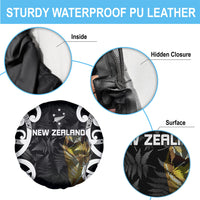 New Zealand WC2026 Black Spare Tire Cover Silver Fern