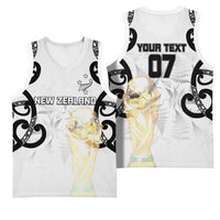 New Zealand WC2026 Custom White Basketball Jersey Silver Fern