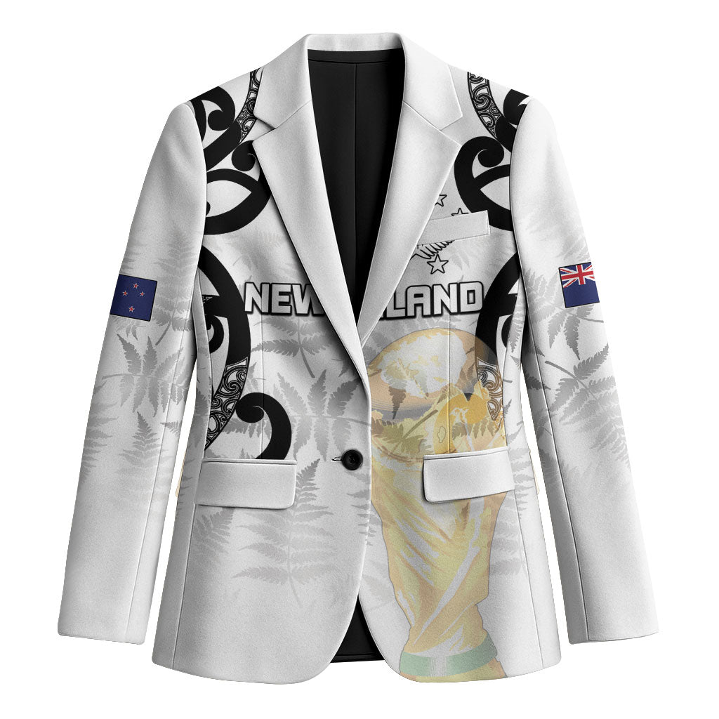 New Zealand WC2026 Custom White Blazer Silver Fern