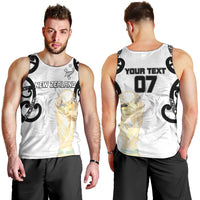 New Zealand WC2026 Custom White Men Tank Top Silver Fern
