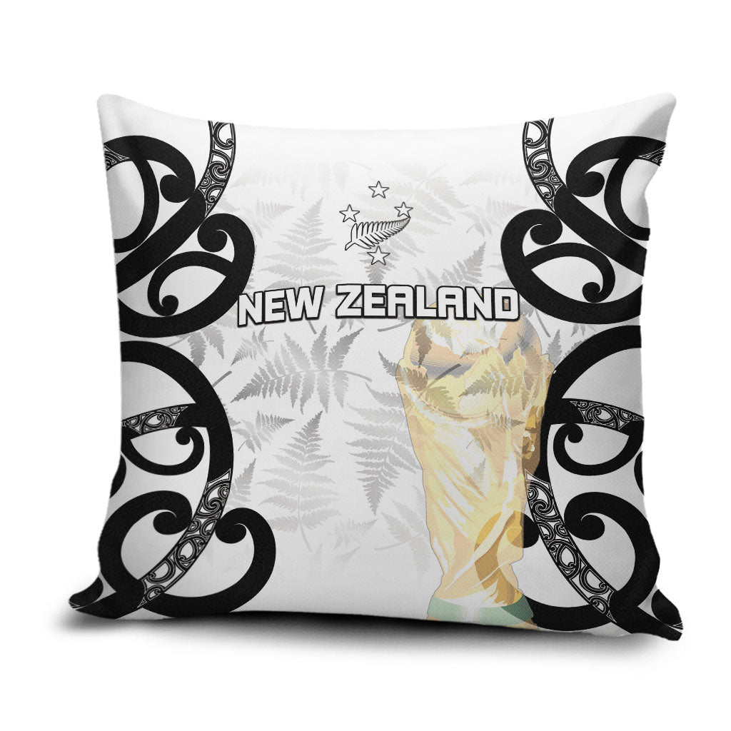 New Zealand WC2026 White Pillow Cover Silver Fern