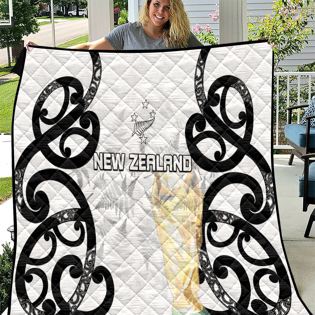 New Zealand WC2026 White Quilt Silver Fern